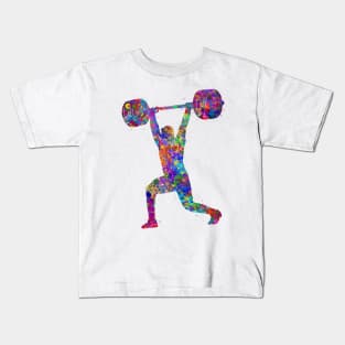 Gym Weightlifter man Kids T-Shirt